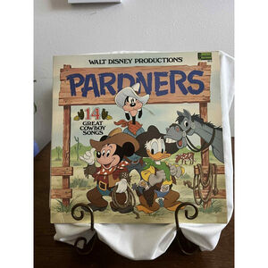 Walt Disney Pardners 14 Great Cowboy Songs Disneyland Vinyl 2512 Vg+ *